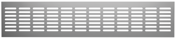 Решетка переточная алюминиевая с анодированным покрытием 480x80, Silver 4808DP Al Silver
