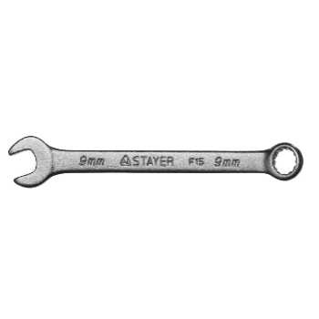 Ключ комбинированный 9 мм хромированный STAYER, 27085-09