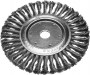 Щетка дисковая для УШМ, сплет в пучки стальн зак провол 0,5мм, 200мм/22мм STAYER 35190-200