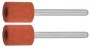 Цилиндр абразивный шлифовальный на шпильке, P 120, d 9,5x12,7х3,2 мм, L 45мм, 2шт, ЗУБР,35911